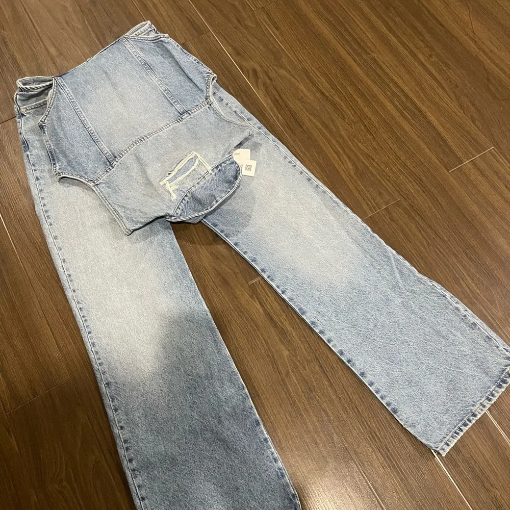 Zara blogger cut out denim jumpsuit - Picture 5 of 10